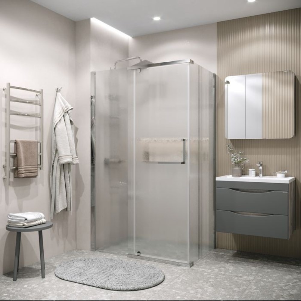 Душевая стенка Grossman Pragma 100 Хром / Шиншила 200.K33.03.100.10.02 Душевая стенка Grossman Pragma 100 Хром / Шиншила 200.K33.03.100.10.02 — изображение 2