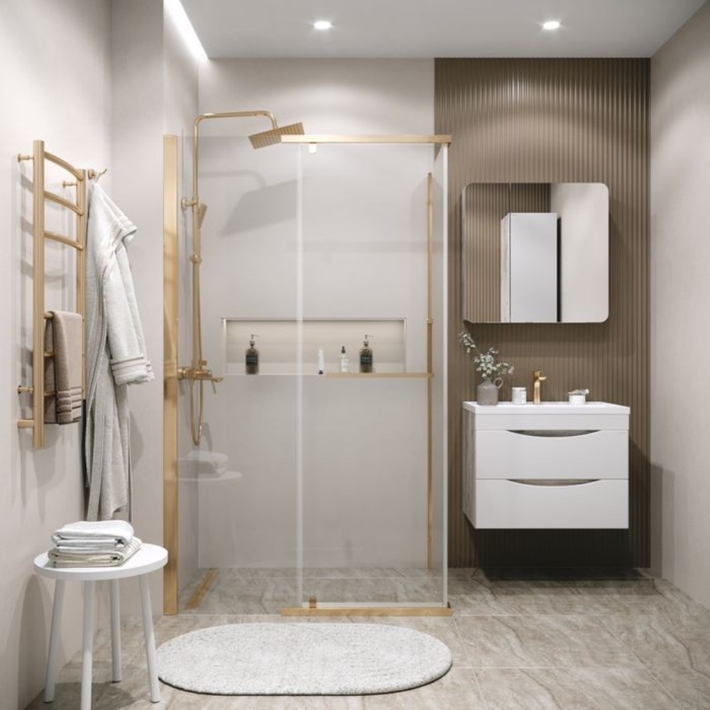 Душевая стенка Grossman Pragma 100 Золото / Прозрачное 200.K33.03.100.32.00 Душевая стенка Grossman Pragma 100 Золото / Прозрачное 200.K33.03.100.32.00 — изображение 3