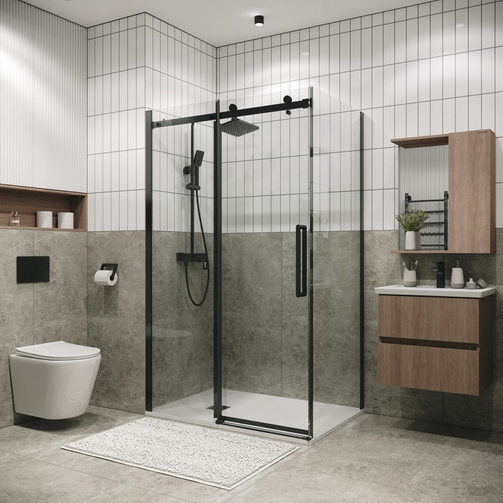 Душевая стенка Grossman Classic 80 Графит / Прозрачное 200.K33.04.80.42.00 Душевая стенка Grossman Classic 80 Графит / Прозрачное 200.K33.04.80.42.00 — изображение 2