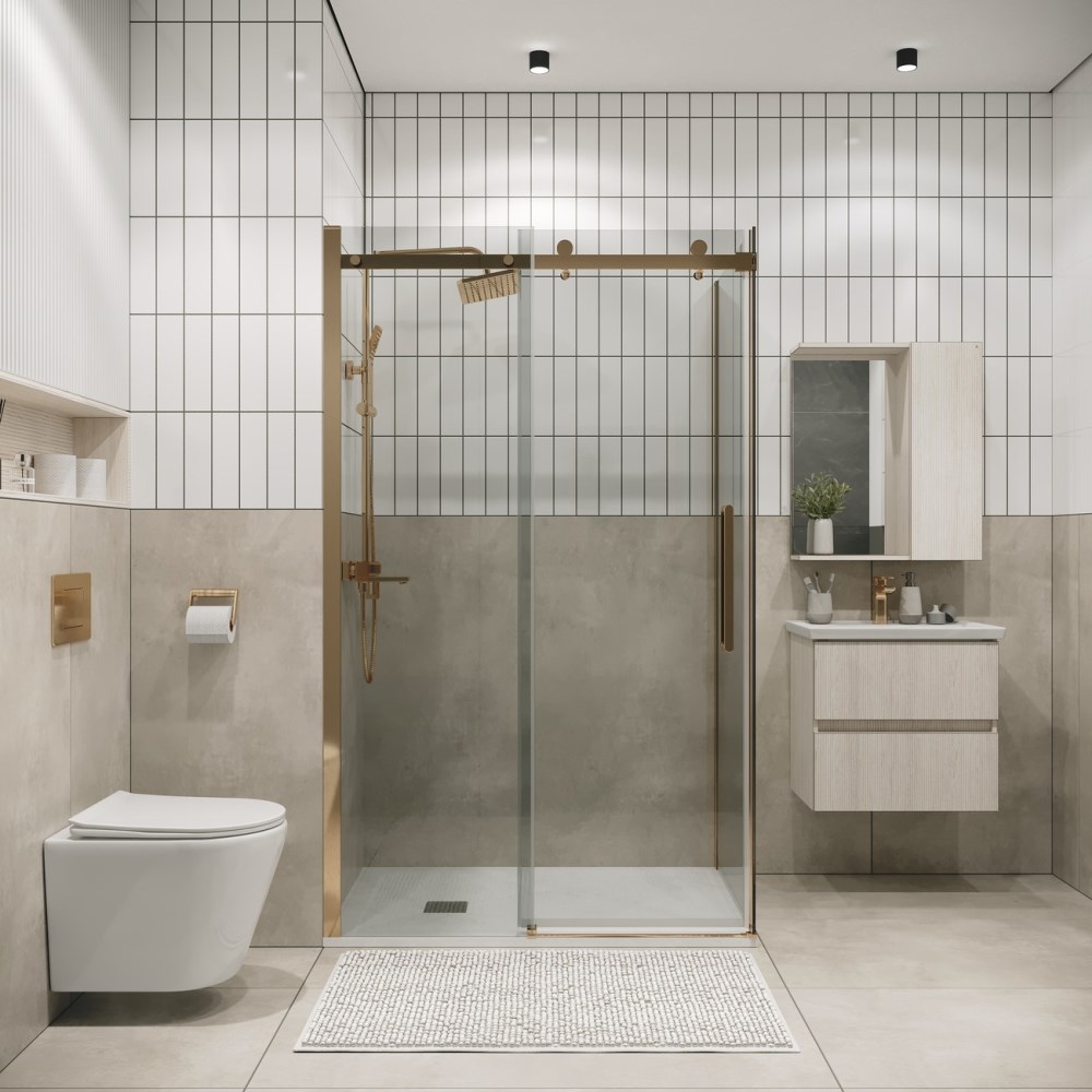 Душевая стенка Grossman Classic 90 Золото / Прозрачное 200.K33.04.90.32.00 Душевая стенка Grossman Classic 90 Золото / Прозрачное 200.K33.04.90.32.00 — изображение 3