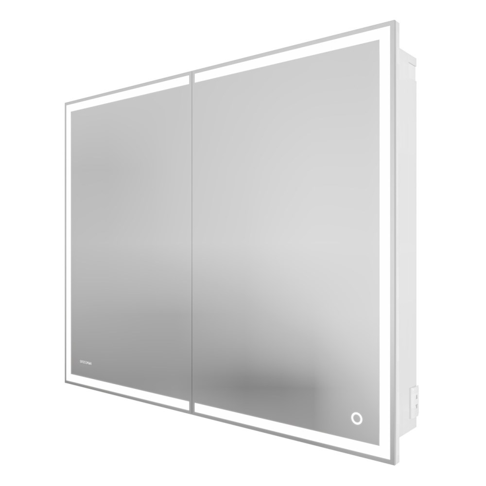 Шкаф зеркальный Grossman Меркадо 100 с LED подсветкой Белый 201002 Шкаф зеркальный Grossman Меркадо 100 с LED подсветкой Белый 201002