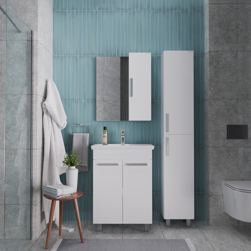 Шкаф зеркальный Grossman Нео 50 Белый глянцевый 205021 Шкаф зеркальный Grossman Нео 50 Белый глянцевый 205021 — изображение 3