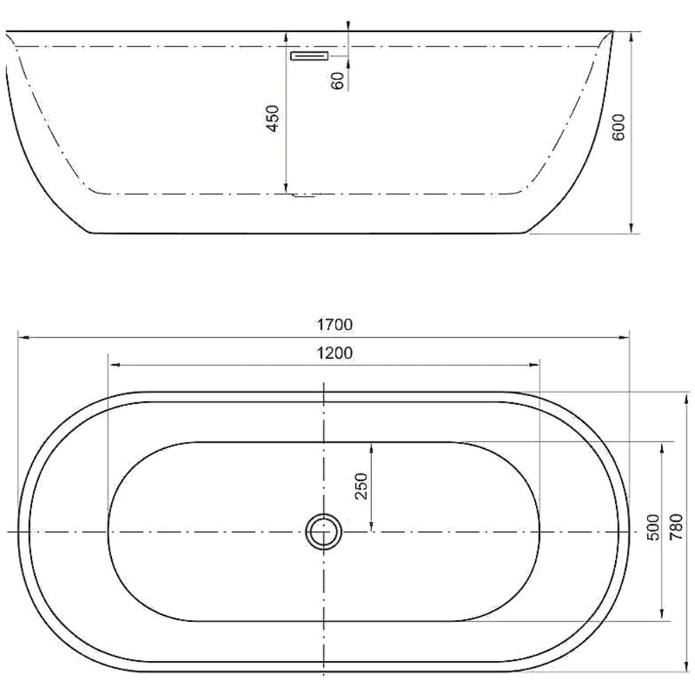 Ванна акриловая Aquanet Delight 170х78 Белый 208600 Ванна акриловая Aquanet Delight 170х78 Белый 208600 — изображение 5