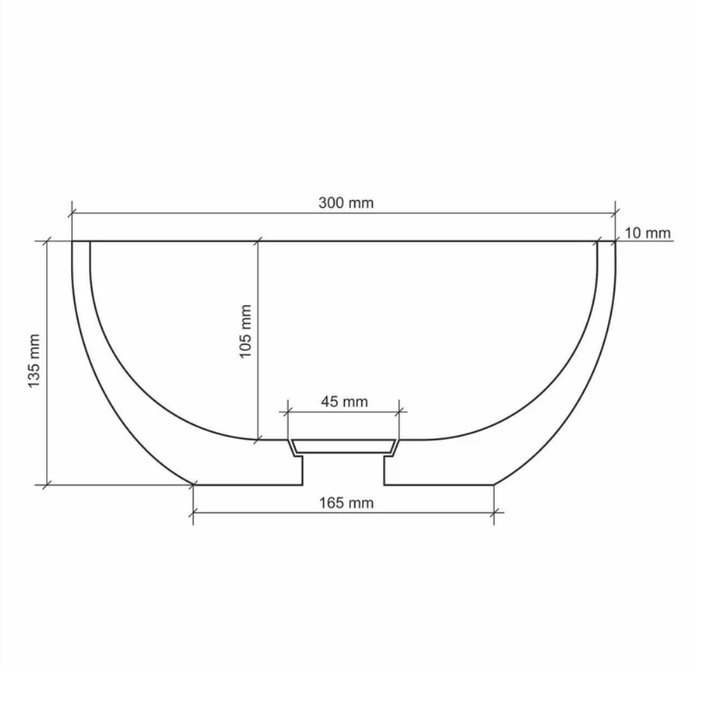 Раковина накладная Uperwood Belfast 30 Графит матовый 2091020327 Раковина накладная Uperwood Belfast 30 Графит матовый 2091020327 — изображение 4