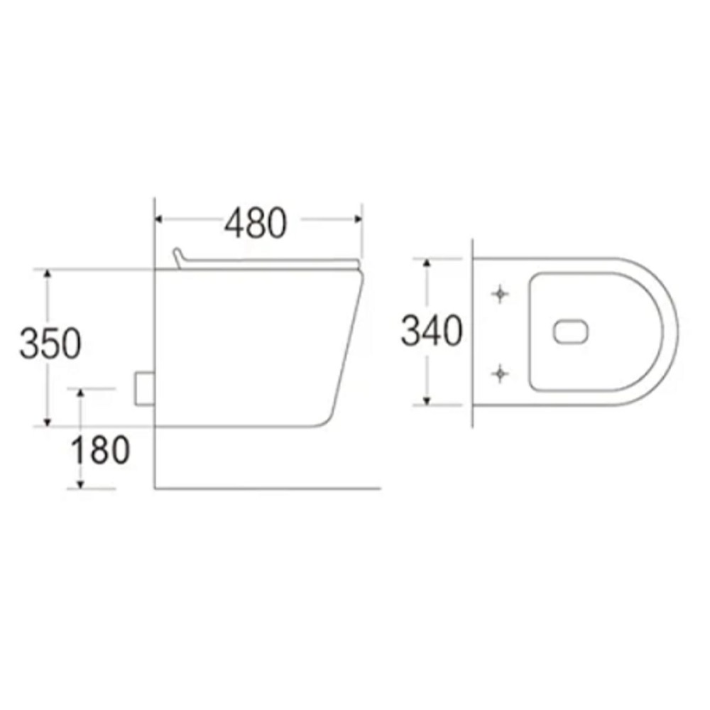 Унитаз подвесной Cerutti SPA Белый глянцевый 2615E Унитаз подвесной Cerutti SPA Белый глянцевый 2615E — изображение 5