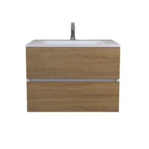 Тумба подвесная Uperwood Barsa 70 с раковиной Белый / Дуб сонома 2900000094