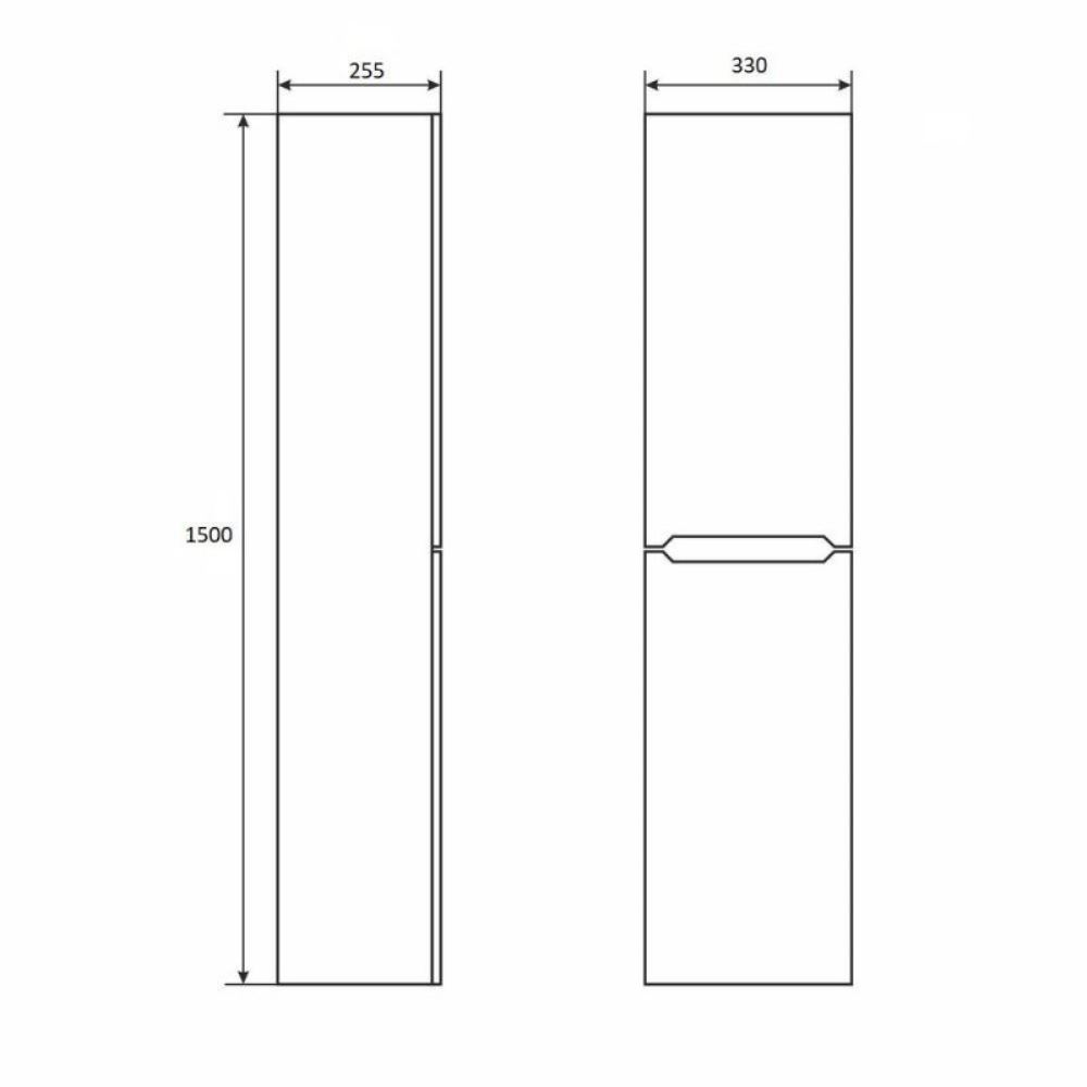 Пенал подвесной Uperwood Tanos 33 левый Черный матовый 2910210257 Пенал подвесной Uperwood Tanos 33 левый Черный матовый 2910210257 — изображение 4