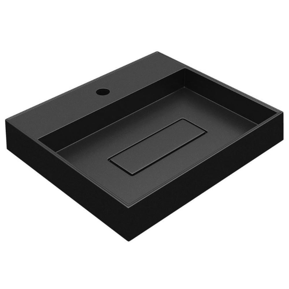 Раковина накладная Uperwood Tanos Quartz 50 Черный матовый 291030050 Раковина накладная Uperwood Tanos Quartz 50 Черный матовый 291030050