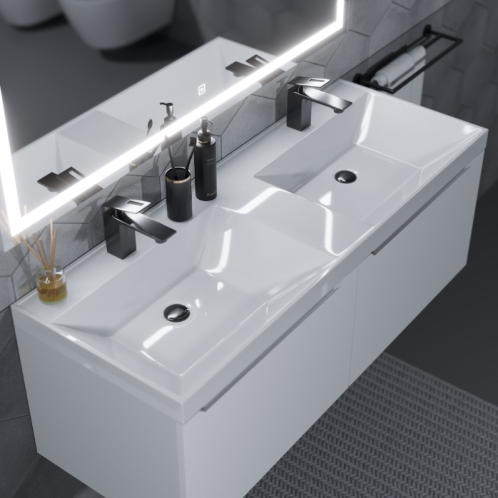 Раковина двойная Uperwood Classic 120 Белый глянцевый 2911020336 Раковина двойная Uperwood Classic 120 Белый глянцевый 2911020336 — изображение 3