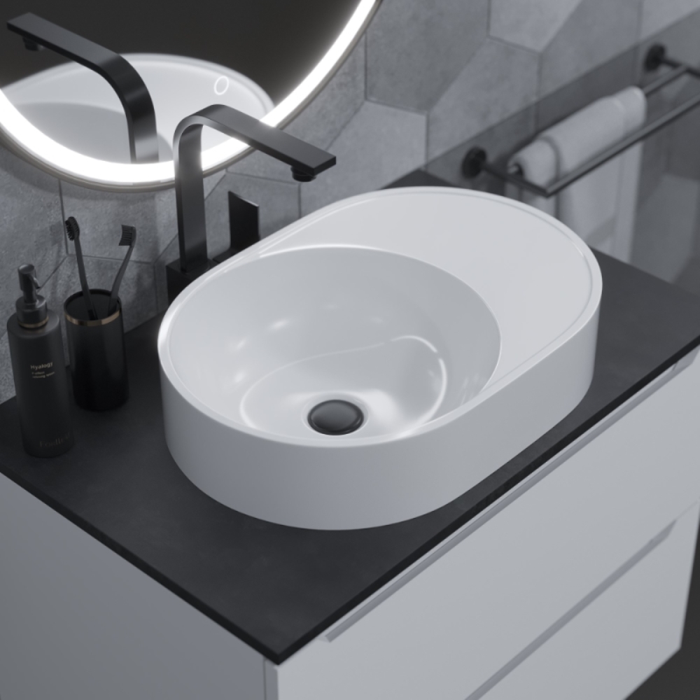 Раковина накладная Uperwood Luna 48,5 Белый глянцевый 2911020343 Раковина накладная Uperwood Luna 48,5 Белый глянцевый 2911020343 — изображение 2