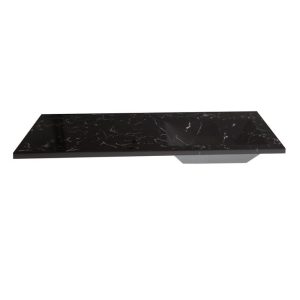 Раковина над стиральной машиной Uperwood Марсал 120 правая Черный мрамор 291120413 Раковина над стиральной машиной Uperwood Марсал 120 правая Черный мрамор 291120413