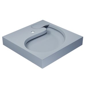 Раковина над стиральной машиной Uperwood Comforty 60 Серый матовый 2930205238