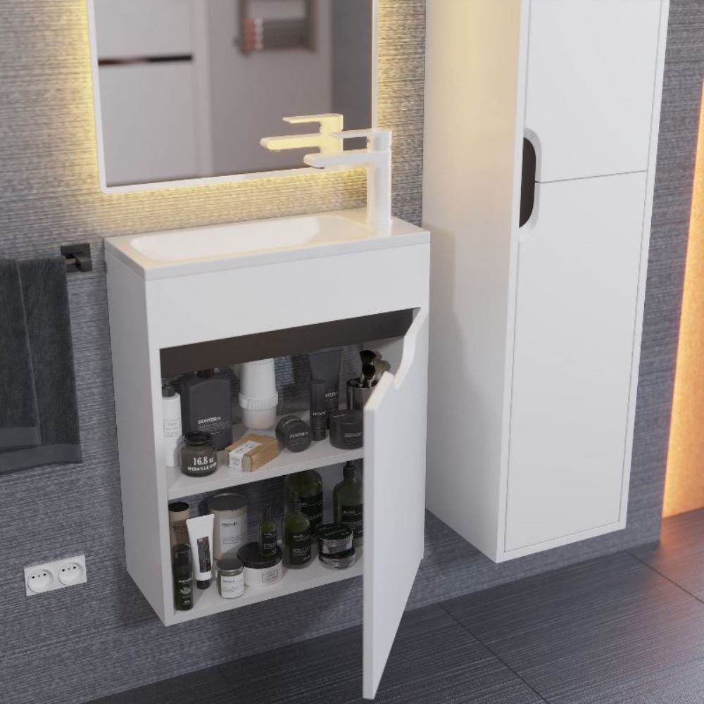 Тумба подвесная Uperwood Modul 50 правая Белый / Графит 2930205359 Тумба подвесная Uperwood Modul 50 правая Белый / Графит 2930205359 — изображение 2