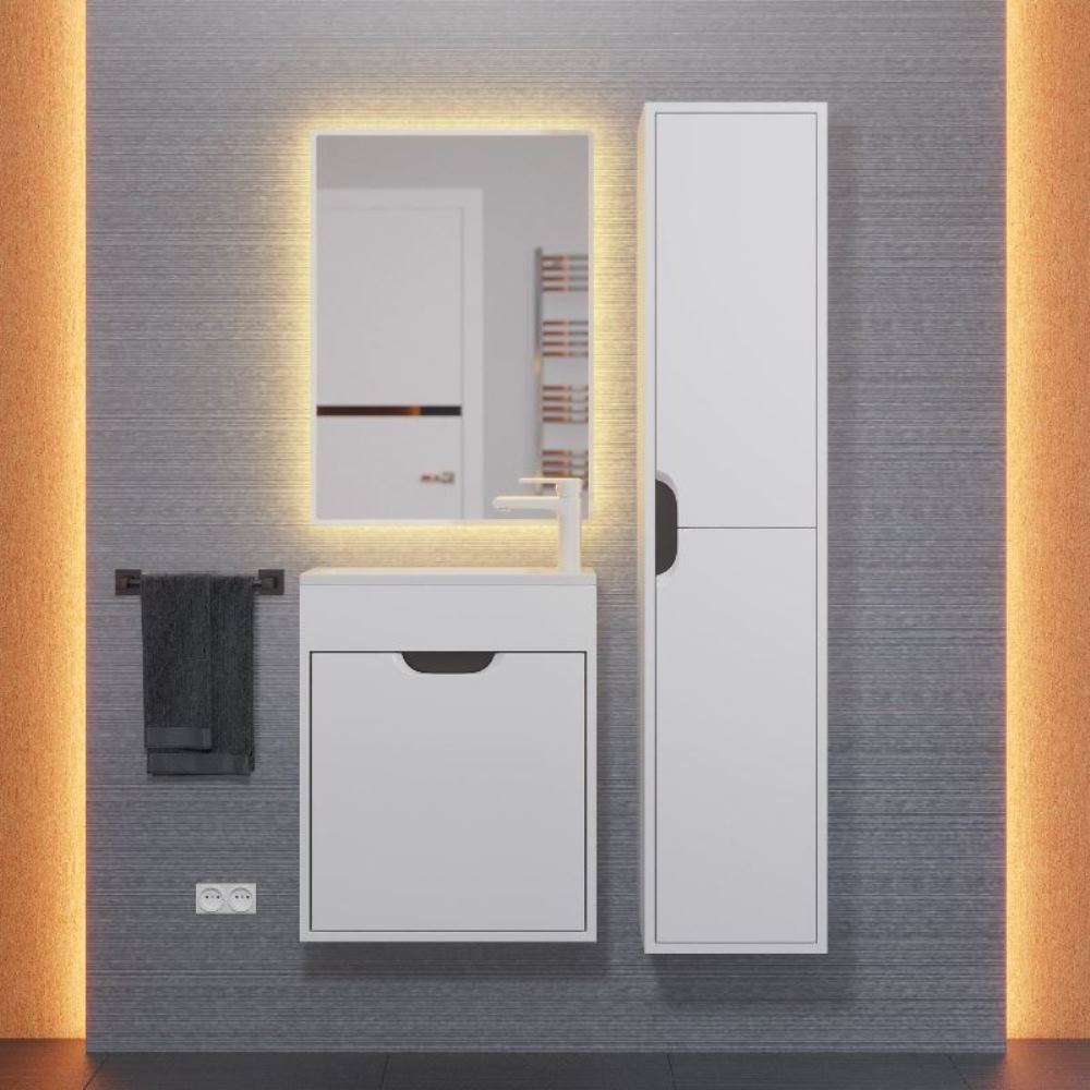 Тумба подвесная Uperwood Modul 50 правая Белый / Графит 2930205359 Тумба подвесная Uperwood Modul 50 правая Белый / Графит 2930205359 — изображение 3