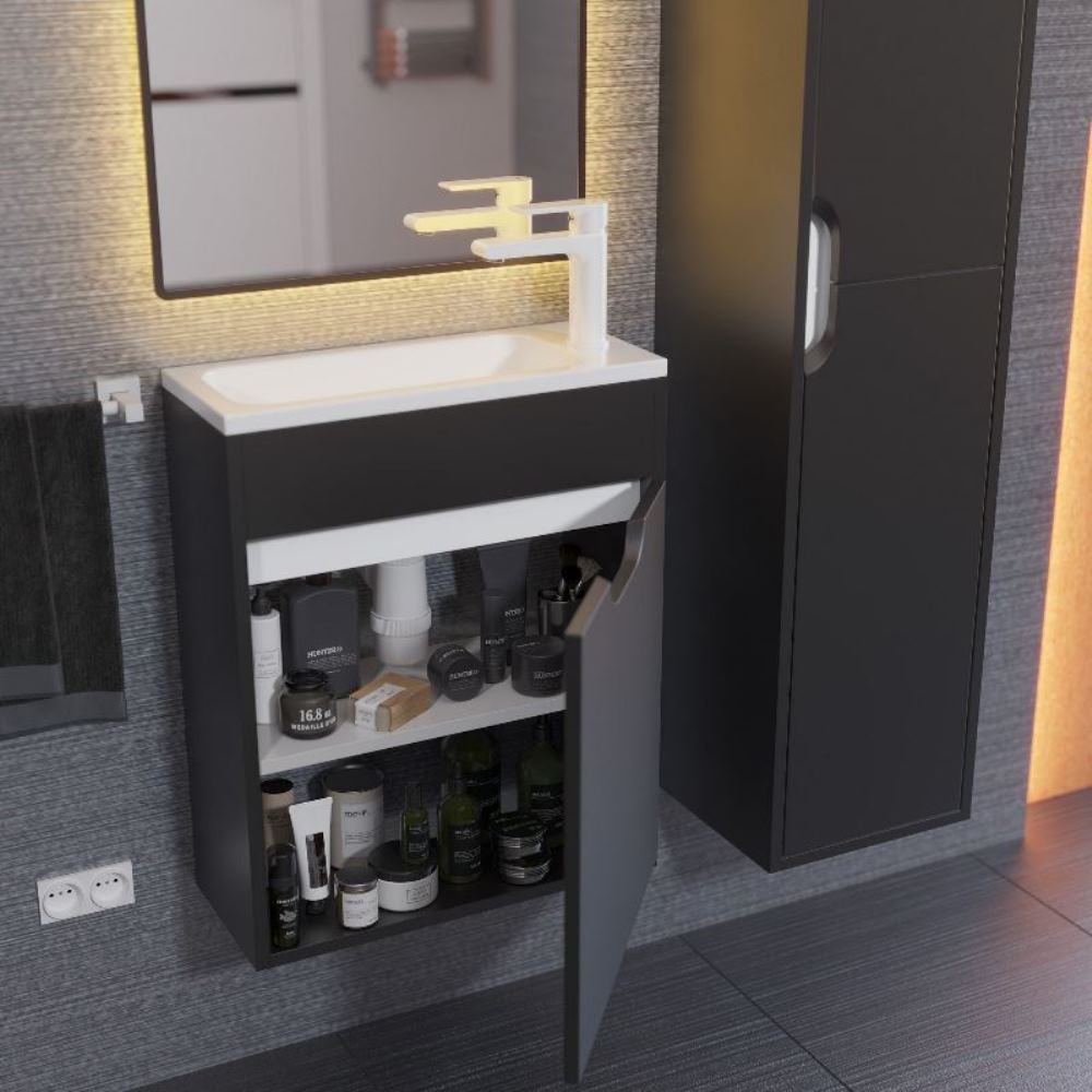 Тумба подвесная Uperwood Modul 50 правая Черный матовый 2930205360 Тумба подвесная Uperwood Modul 50 правая Черный матовый 2930205360 — изображение 2