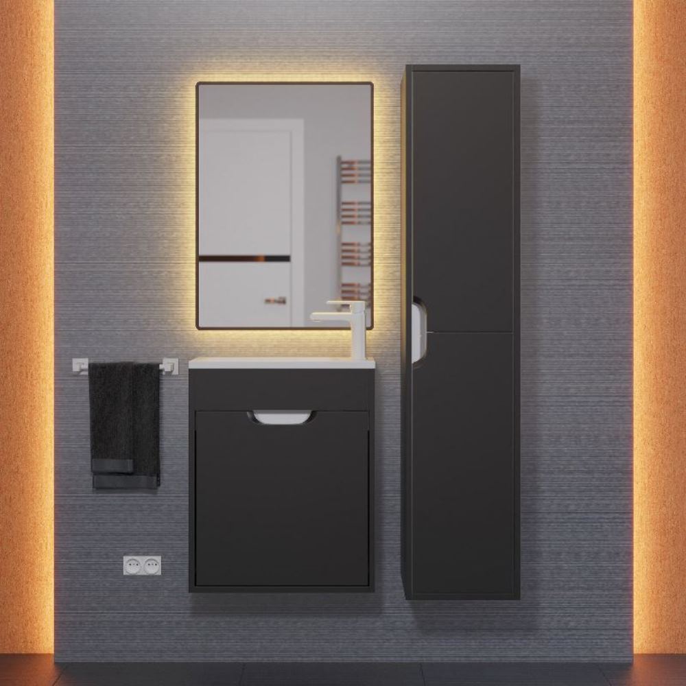 Тумба подвесная Uperwood Modul 50 правая Черный матовый 2930205360 Тумба подвесная Uperwood Modul 50 правая Черный матовый 2930205360 — изображение 3