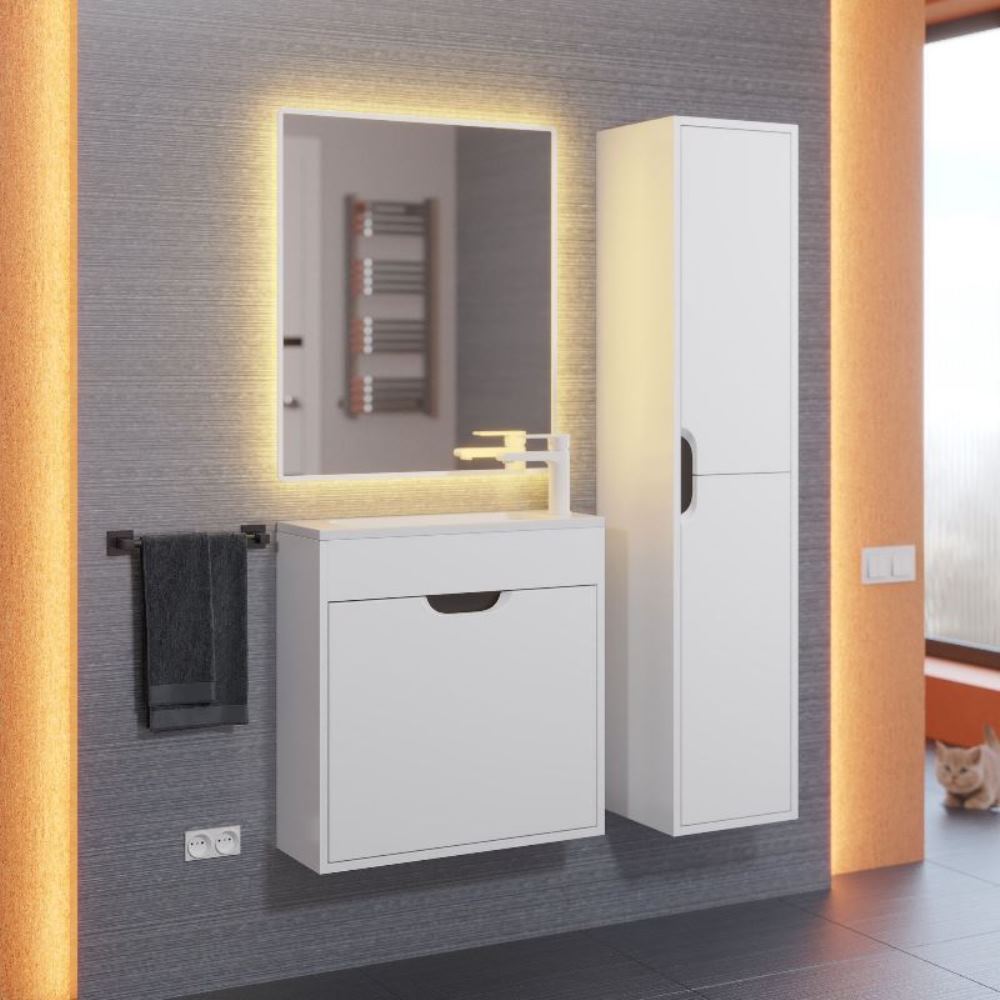 Тумба подвесная Uperwood Modul 60 правая Белый / Графит 2930205363 Тумба подвесная Uperwood Modul 60 правая Белый / Графит 2930205363 — изображение 3