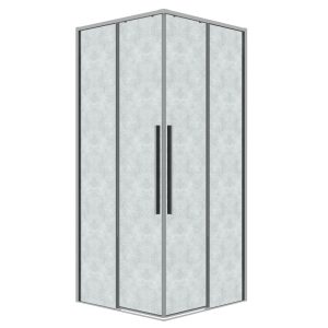 Душевой уголок Grossman Galaxy 100х100 Хром / Шиншила 300.K33.01.1010.10.02