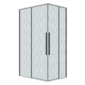 Душевой уголок Grossman Galaxy 110х90 левый Хром / Шиншила 300.K33.01.90R11L.10.02