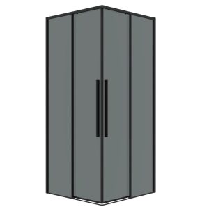 Душевой уголок Grossman Galaxy 80х80 Черный / Тонированное 300.K33.01.8080.21.10