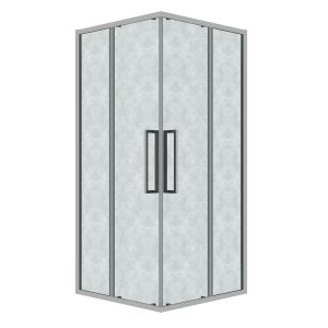Душевой уголок Grossman Cosmo 100х100 Хром / Шиншила 300.K33.02.1010.10.02