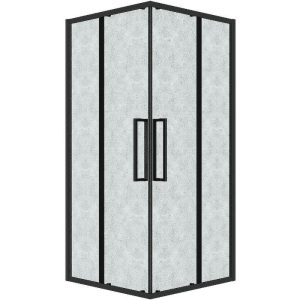 Душевой уголок Grossman Cosmo 90х90 Черный / Шиншила 300.K33.02.9090.21.02