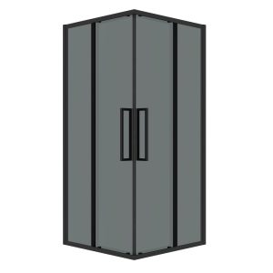 Душевой уголок Grossman Cosmo 80х80 Черный / Тонированное 300.K33.02.8080.21.10