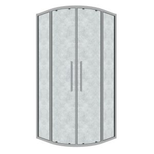Душевой уголок Grossman Cosmo 100х100 Хром / Шиншила 301.K33.02.1010.10.02