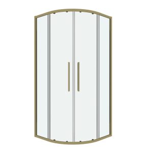 Душевой уголок Grossman Cosmo 90х90 Золото / Прозрачное 301.K33.02.9090.32.00