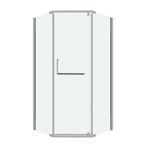 Душевой уголок Grossman Pragma 100х100 Хром / Прозрачное 302.K33.03.1010.10.00