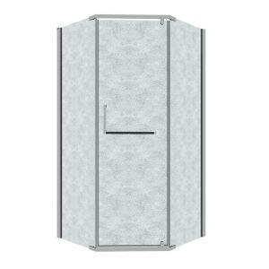 Душевой уголок Grossman Pragma 100х100 Хром / Шиншила 302.K33.03.1010.10.02