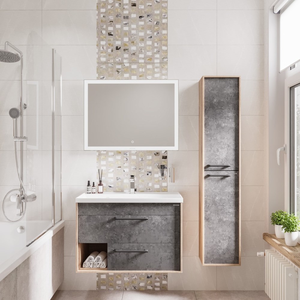 Пенал подвесной Grossman Реал 30 Веллингтон / Бетон 303007 Пенал подвесной Grossman Реал 30 Веллингтон / Бетон 303007 — изображение 2