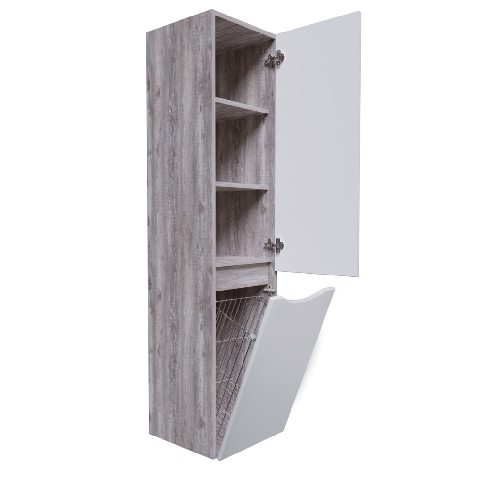 Пенал подвесной Grossman Талис 35 с бельевой корзиной Бетон пайн / Белый глянцевый 303508 Пенал подвесной Grossman Талис 35 с бельевой корзиной Бетон пайн / Белый глянцевый 303508 — изображение 3