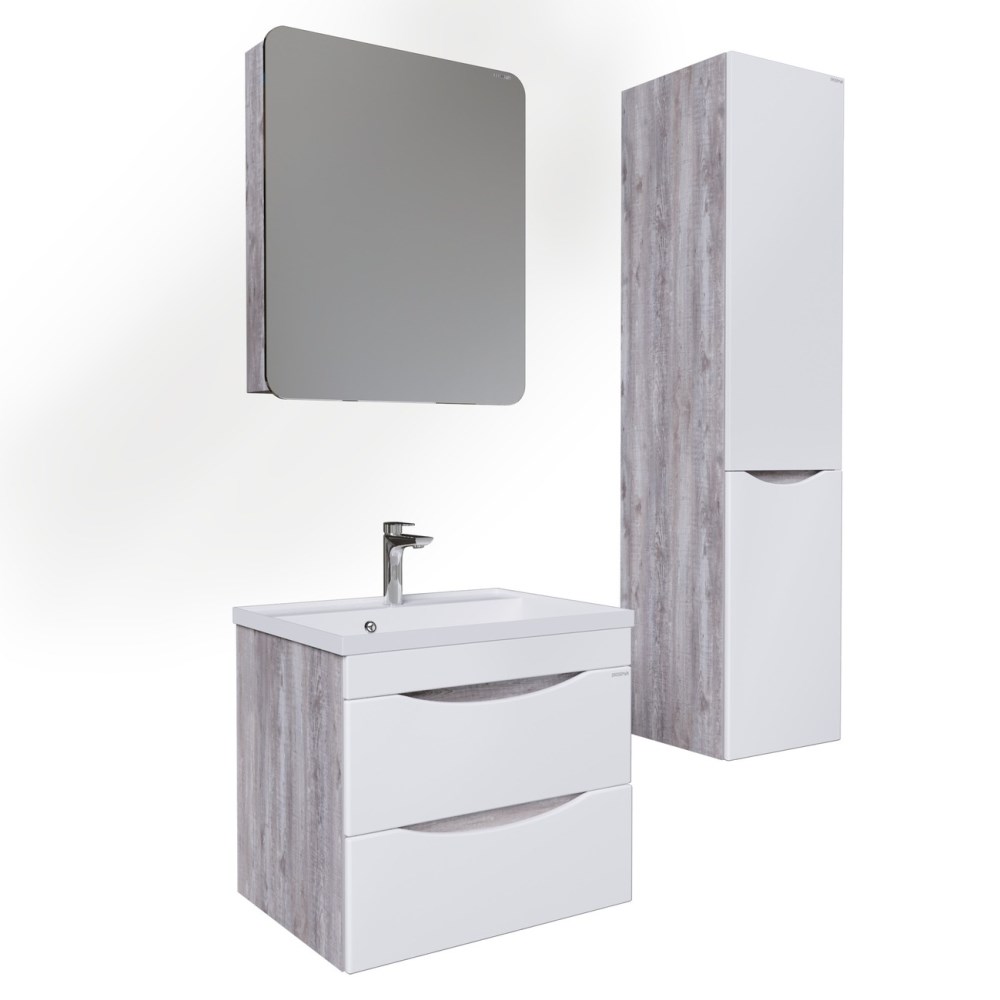 Пенал подвесной Grossman Талис 35 с бельевой корзиной Бетон пайн / Белый глянцевый 303508 Пенал подвесной Grossman Талис 35 с бельевой корзиной Бетон пайн / Белый глянцевый 303508 — изображение 4