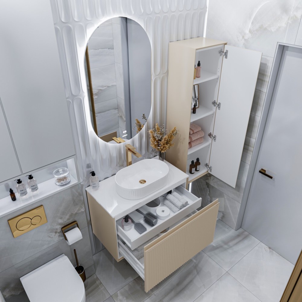 Пенал подвесной Grossman Кристалл 40 Бежевый матовый 303544 Пенал подвесной Grossman Кристалл 40 Бежевый матовый 303544 — изображение 4