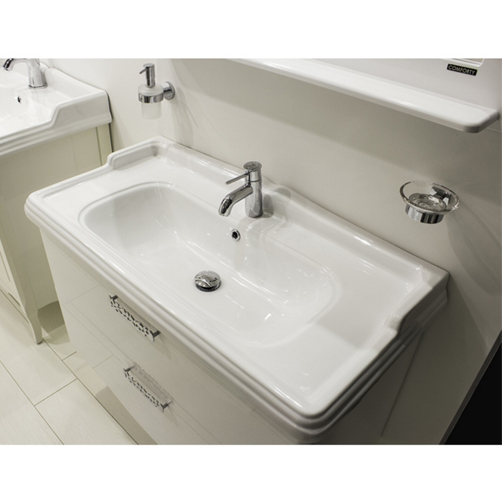 Раковина на мебель Comforty 101,5 Белый глянцевый 3310 Раковина на мебель Comforty 101,5 Белый глянцевый 3310 — изображение 5