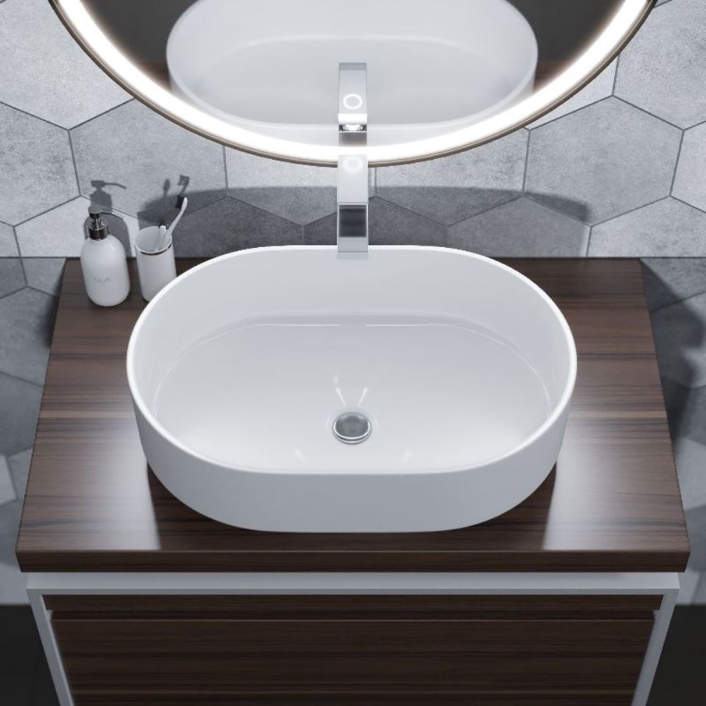 Раковина накладная Uperwood Aura 60 Белый глянцевый 3490000001 Раковина накладная Uperwood Aura 60 Белый глянцевый 3490000001 — изображение 3