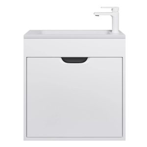 Тумба подвесная Uperwood Modul 60 с раковиной Белый / Графит 393020557