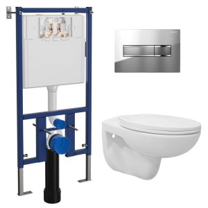 Инсталляция Loranto Vox с унитазом Loranto Fredo и клавишей смыва Line Хром глянцевый 4501+7322+CS-WH8005 Инсталляция Loranto Vox с унитазом Loranto Fredo и клавишей смыва Line Хром глянцевый 4501+7322+CS-WH8005