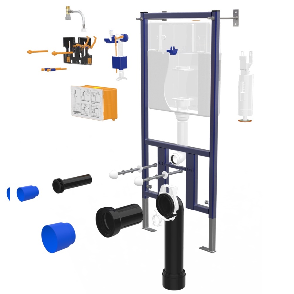 Инсталляция Loranto Vox с унитазом Azario Teramo Черный матовый 4501+AZ -053E-R-MB/ AZ-0053-MB Инсталляция Loranto Vox с унитазом Azario Teramo Черный матовый 4501+AZ -053E-R-MB/ AZ-0053-MB — изображение 2