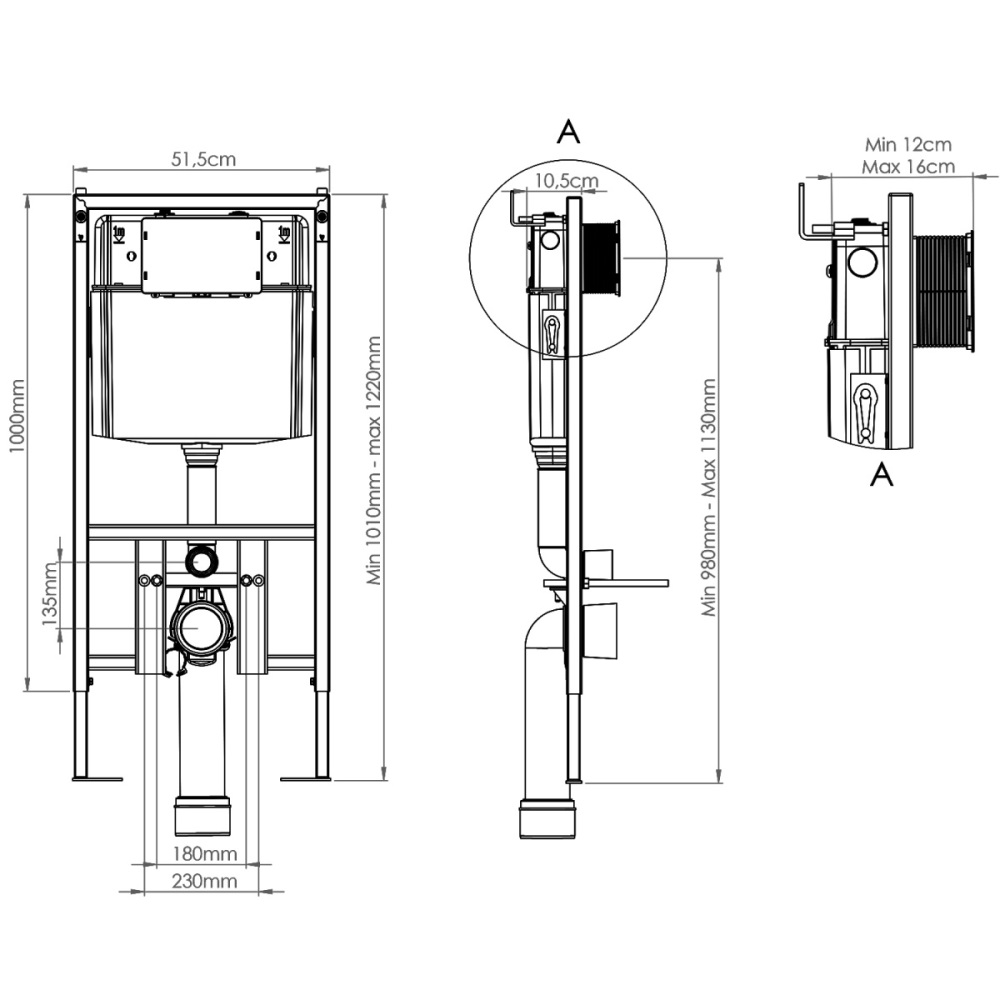 Инсталляция Loranto Prestige с унитазом Azario Grado Белый глянцевый 4551+AZ-0046 SP Инсталляция Loranto Prestige с унитазом Azario Grado Белый глянцевый 4551+AZ-0046 SP — изображение 7