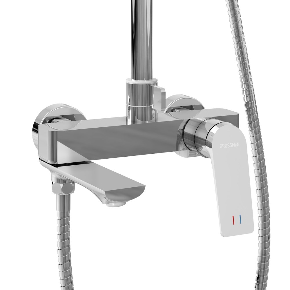 Душевая система Grossman Cosmo с изливом Хром глянцевый 500.K35.02.100 Душевая система Grossman Cosmo с изливом Хром глянцевый 500.K35.02.100 — изображение 3