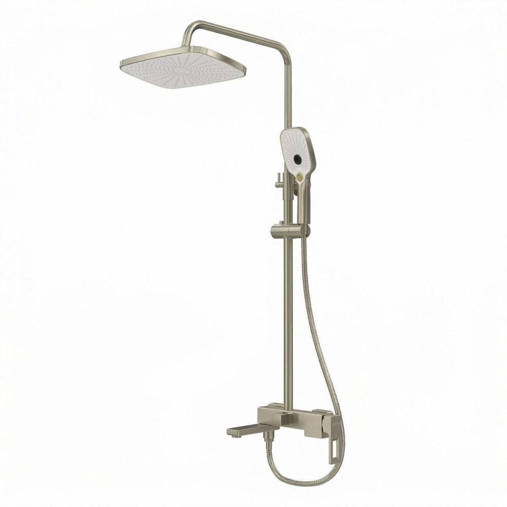 Душевая система Grossman Pragma с изливом Никель 500.K35.03.120 Душевая система Grossman Pragma с изливом Никель 500.K35.03.120