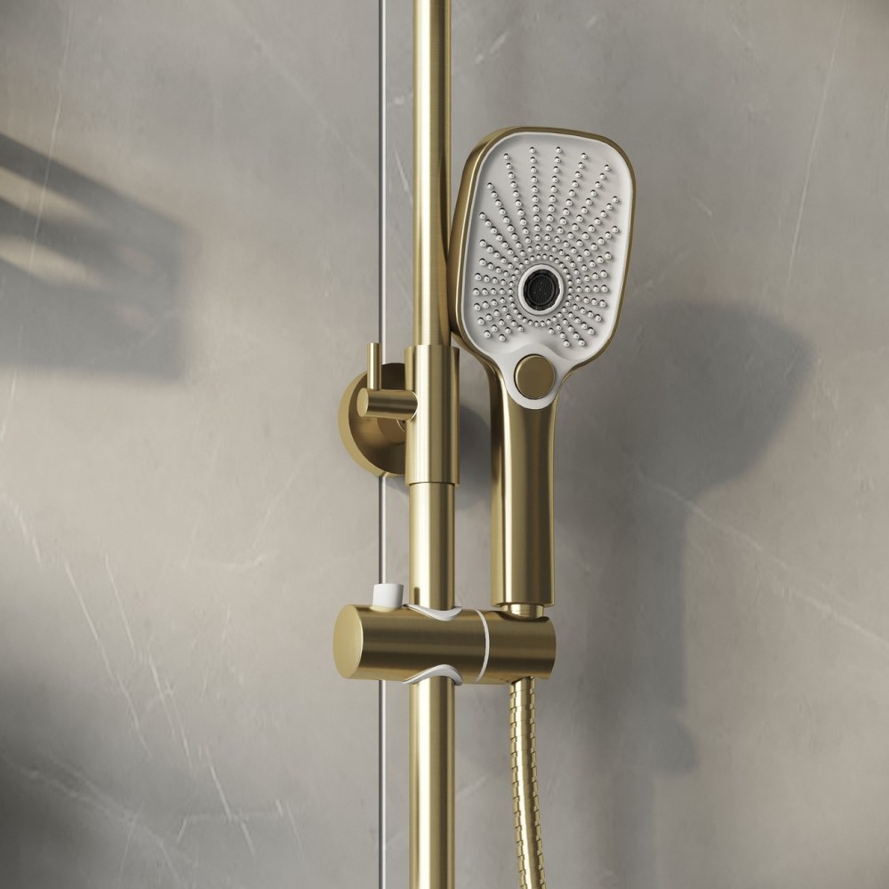 Душевая система Grossman Advans с изливом Золото матовое 500.K35.09.320 Душевая система Grossman Advans с изливом Золото матовое 500.K35.09.320 — изображение 3
