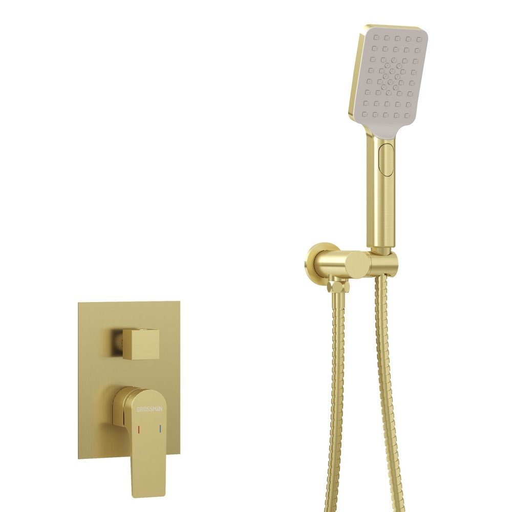 Душевая встройка Grossman Classic с изливом Золото матовое 501.K35.04.320 Душевая встройка Grossman Classic с изливом Золото матовое 501.K35.04.320 — изображение 3