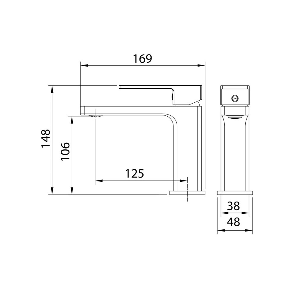 Смеситель для раковины Grossman Style Графит матовый 510.K35.05.420 Смеситель для раковины Grossman Style Графит матовый 510.K35.05.420 — изображение 5