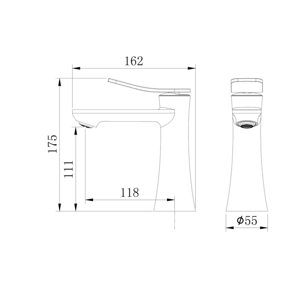 Смеситель для раковины Grossman Advans Хром глянцевый 510.K35.09.100 Смеситель для раковины Grossman Advans Хром глянцевый 510.K35.09.100 — изображение 5