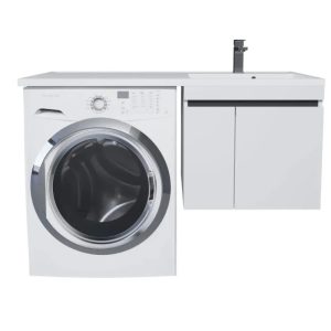 Тумба подвесная Uperwood Magenta 45 под стиральную машину Белый / Графит 5930205160