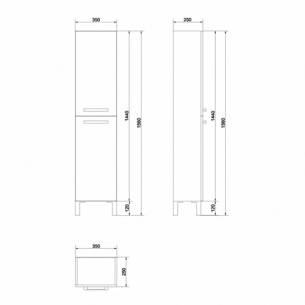 Пенал подвесной Cersanit Melar 35 Белый 62409 Пенал подвесной Cersanit Melar 35 Белый 62409 — изображение 3