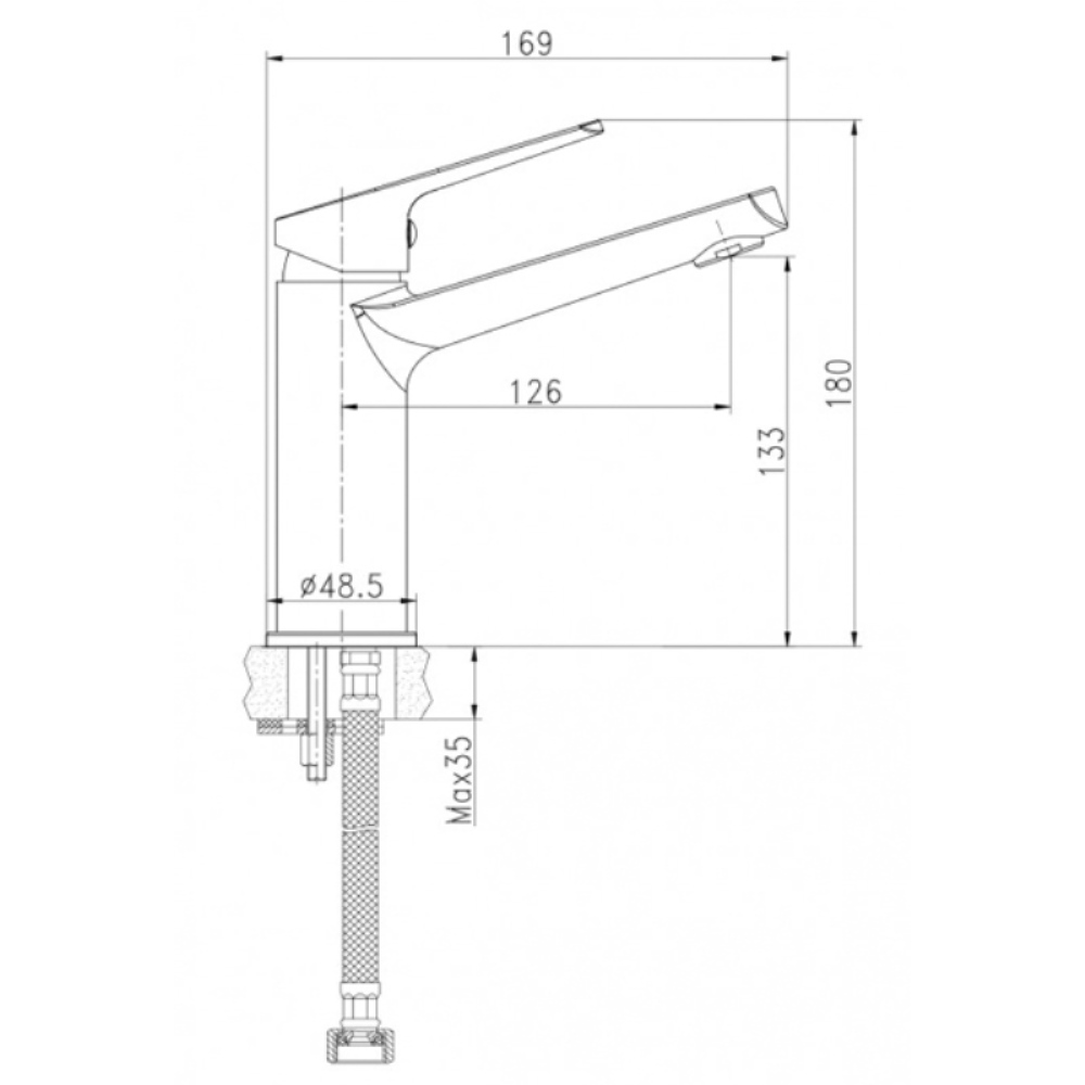 Смеситель для раковины Cersanit Flavis Хром глянцевый 63037 Смеситель для раковины Cersanit Flavis Хром глянцевый 63037 — изображение 4